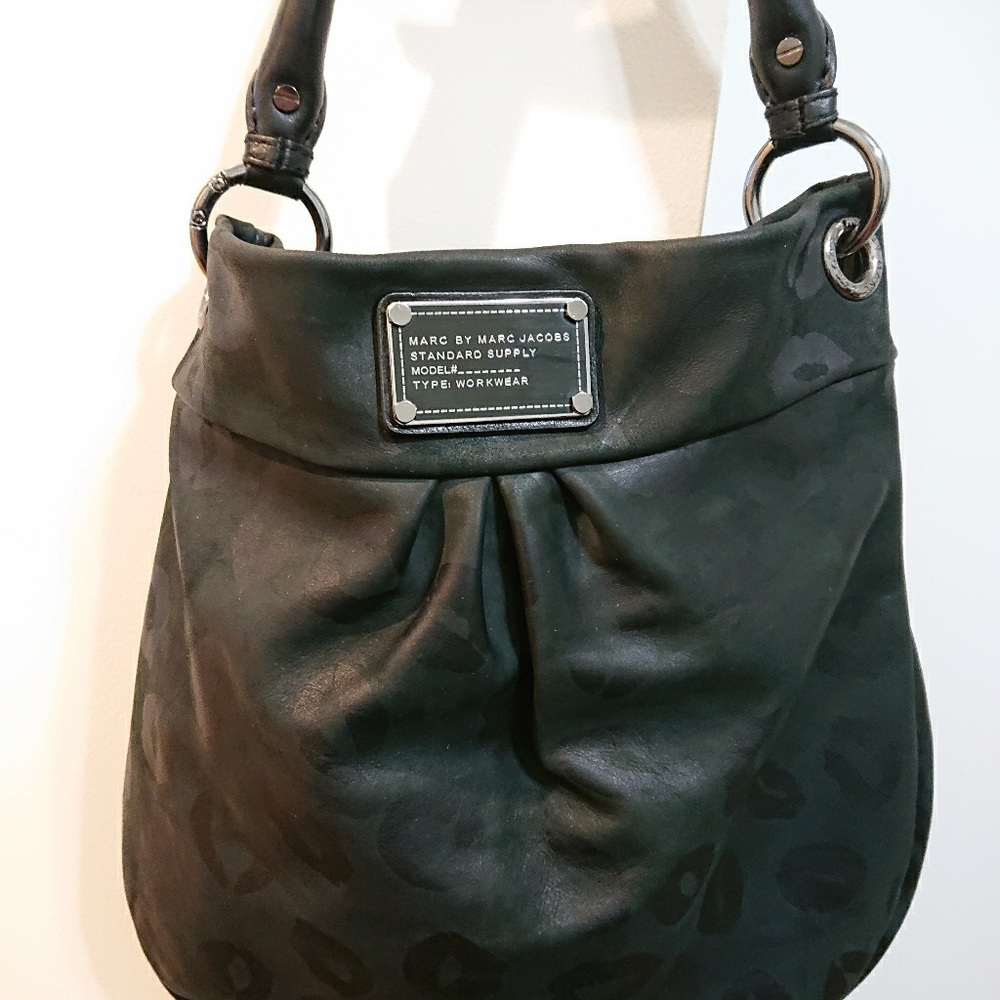 Marc jacobs black lips kiss Hobo purse